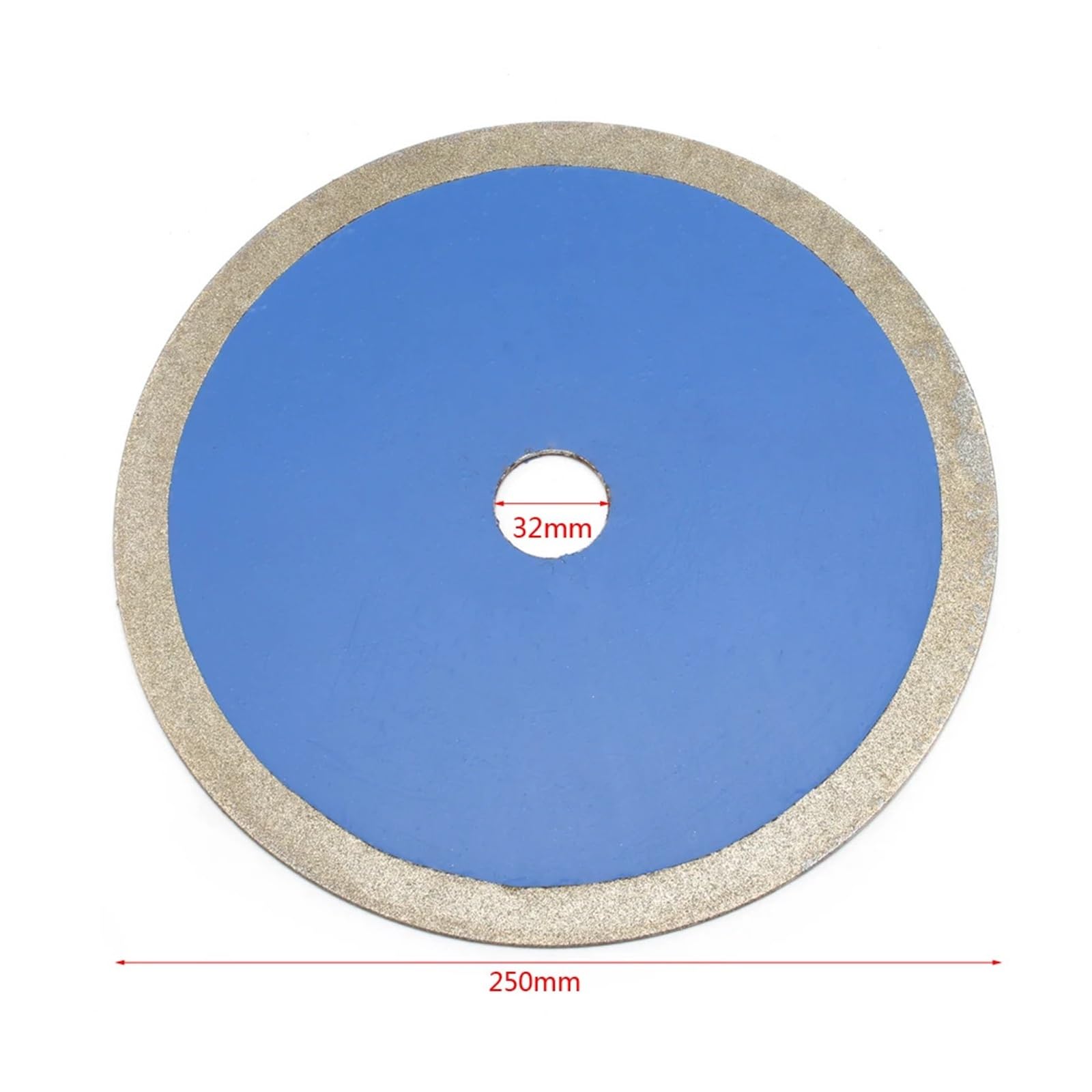 Disco de Corte de Vidrio de Doble Cara de 10 Pulgadas y 250 mm for baldosas de cerámica, Jade, ágata y jadeíta(32mm)
