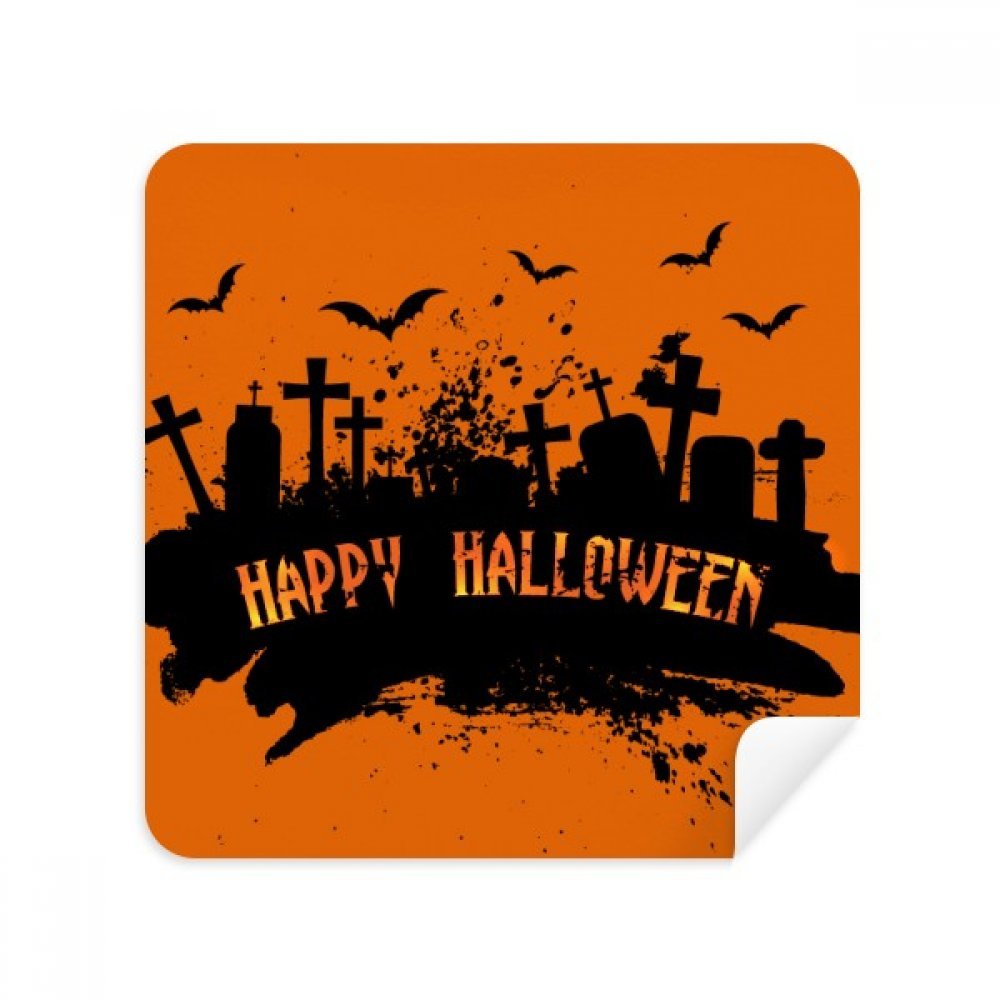 Chiffon de nettoyage Halloween essuie-écran daim pour téléphone lot de 2 - 3