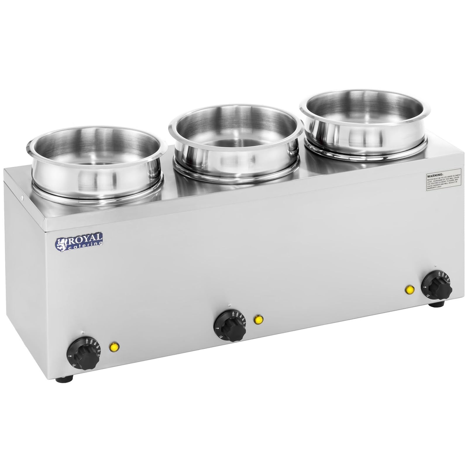 Royal Catering - RCBM-3/4R - Stazione elettrica per zuppe - 8,25 L