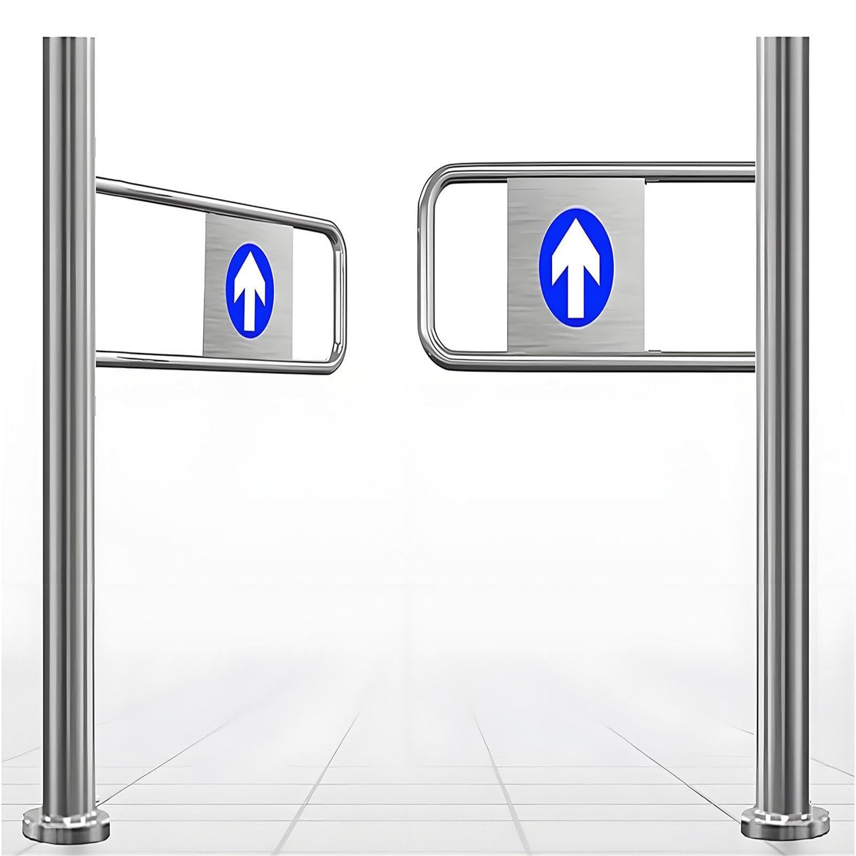 Robuster oszillierender Feder-Türstopper, OneWay-Ty-Barriere für Eingang/Ausgang, ideal für Zuhause und Büro