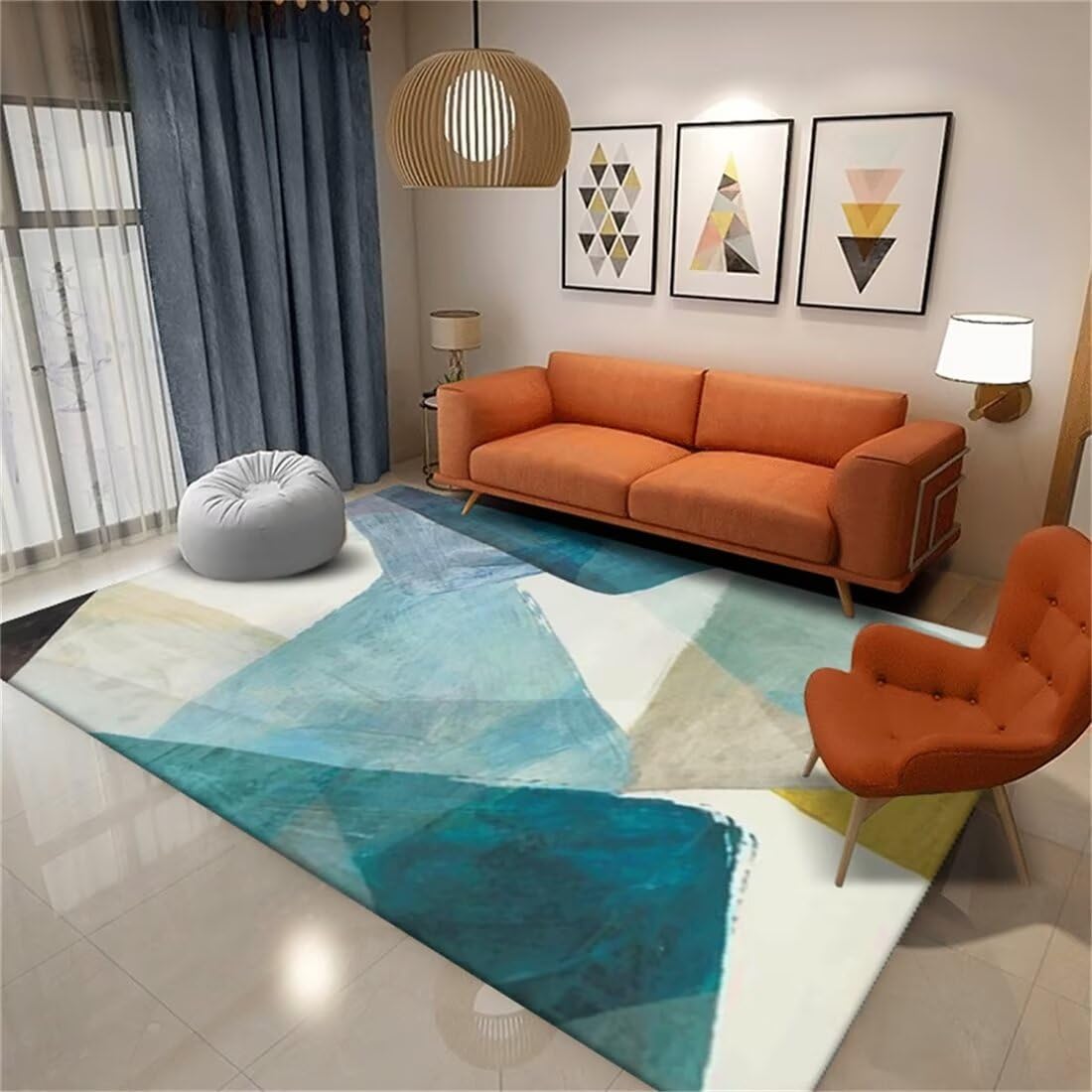 Tapis de jeux pliable pour bébé 70x200 cm au design moderne et pile basse