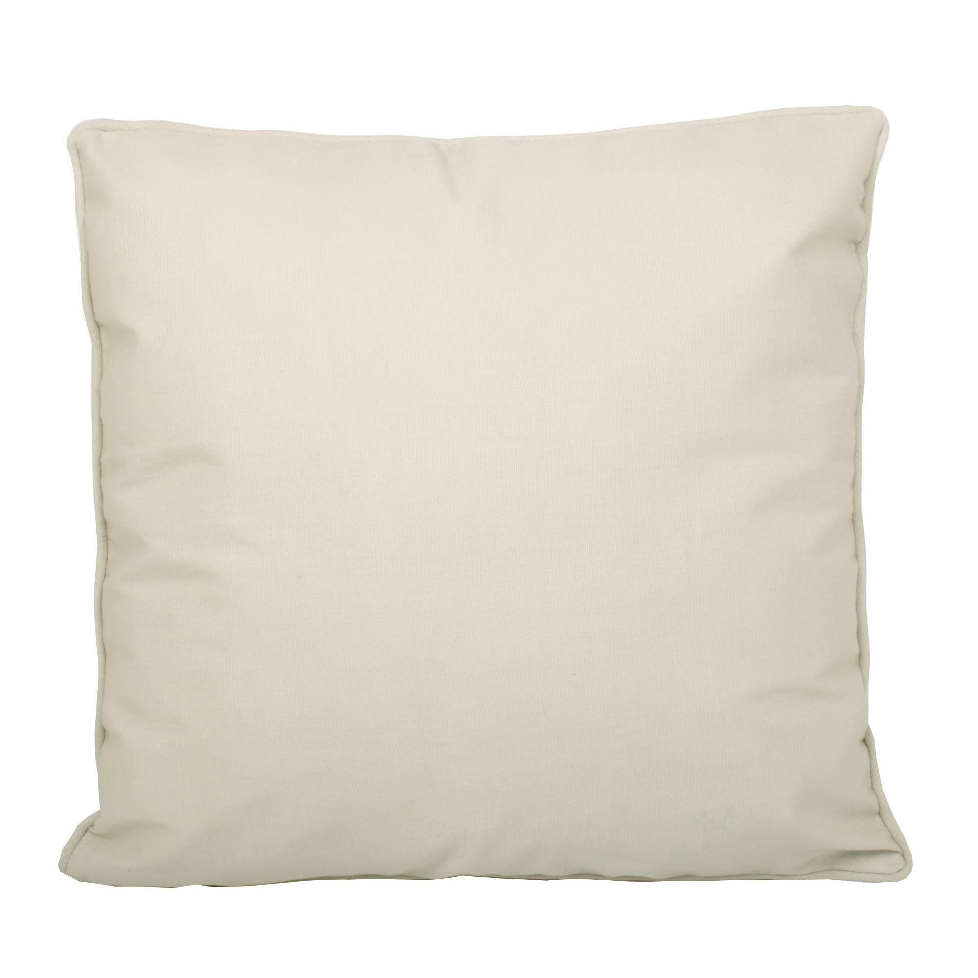 Fusion Plain Dye Water & Uv Resistant Natural Filled Cushion from B&Q