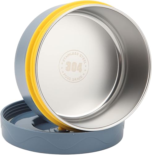 Miniatura 3 de ZJchao Contenedores térmicos para el almuerzo, olla cuadrada aislada para comer al aire libre, lonchera térmica, capacidad de 20 onzas (estilo