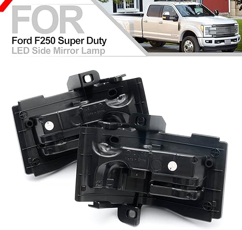 Miniatura 4 de Conjunto de luces LED para espejo lateral para Ford F-150 F-250 F-350 F-450 F-550 Super Duty 2015-2023 LED de remolque manual plegable espejo de