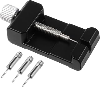 Watch Link Removal Tool 1.1Inch Width Watch Band Remover Tool with 3 Spare Thimbles Chain Link Pin Remover for Adjust Wristwatch Bracelet Wristwatch Repair