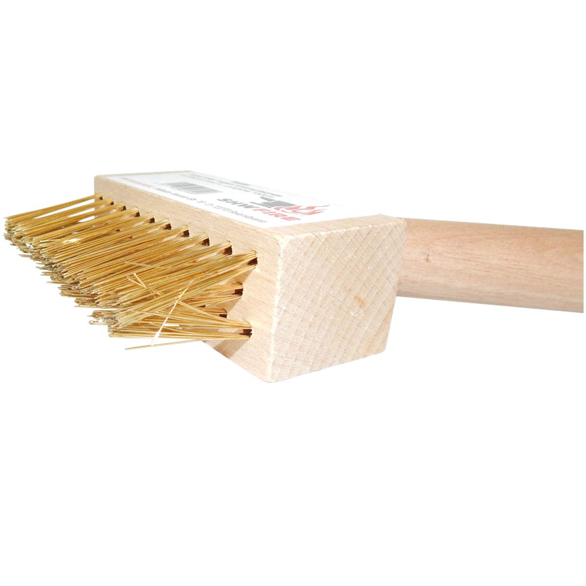 SHW-FIRE Fugenbürste und Unkrautbürste mit Stahlborsten und 150cm Stiel