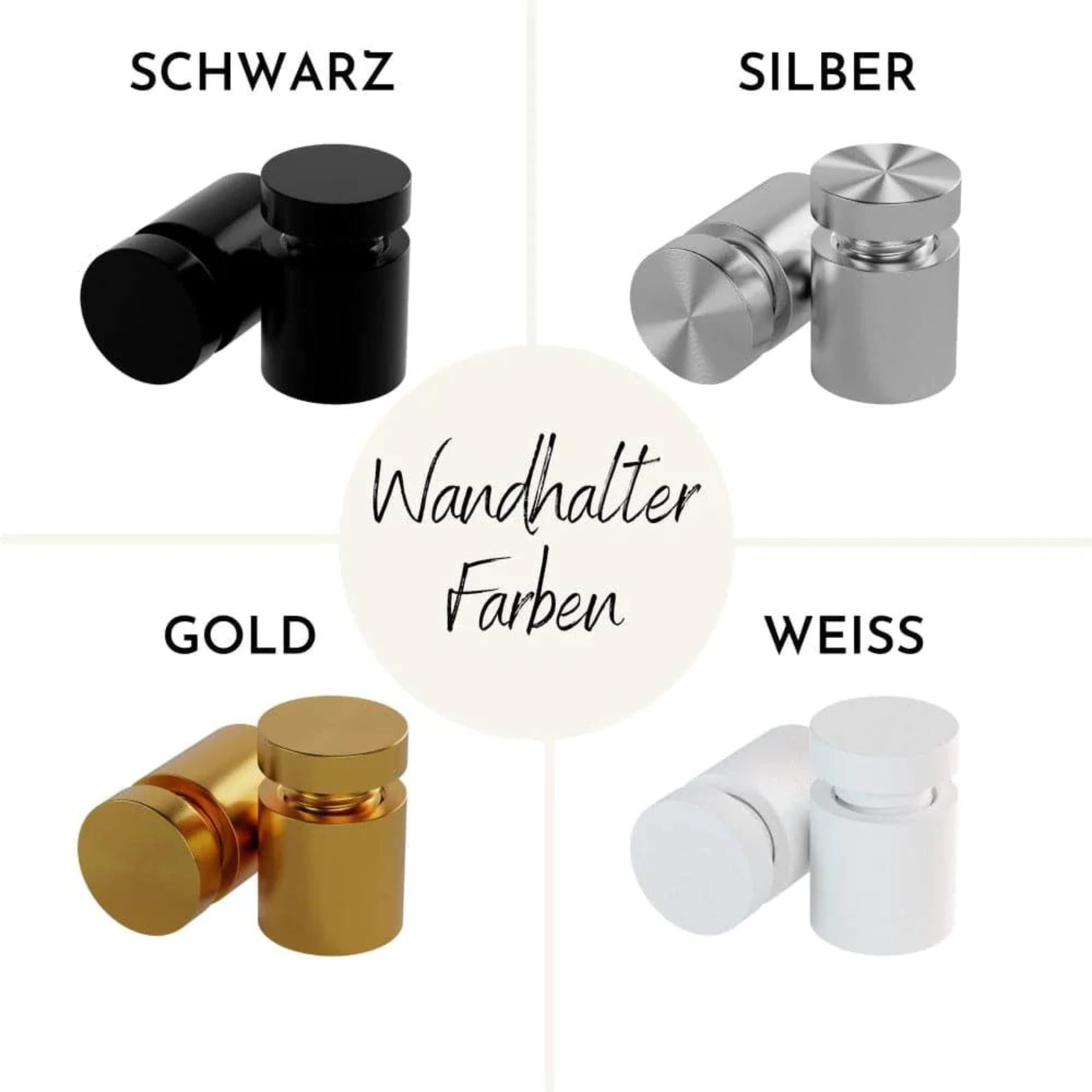 personalisierter Wandkalender - wählbar 3 bis 5 Namen - wiederverwendbarer Kalender aus Acrylglas - Familienplaner abwischbar - Hingucker für jeden Raum