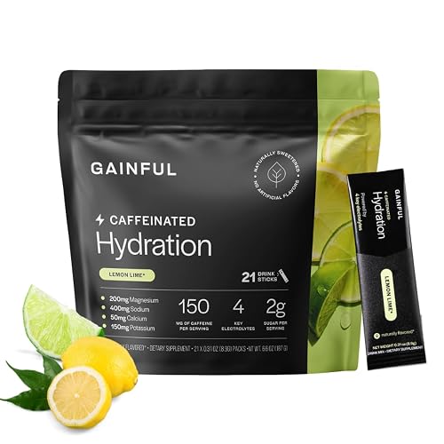 Gainful Hydration + Caffeine Packets with Key Electrolytes Magnesium &