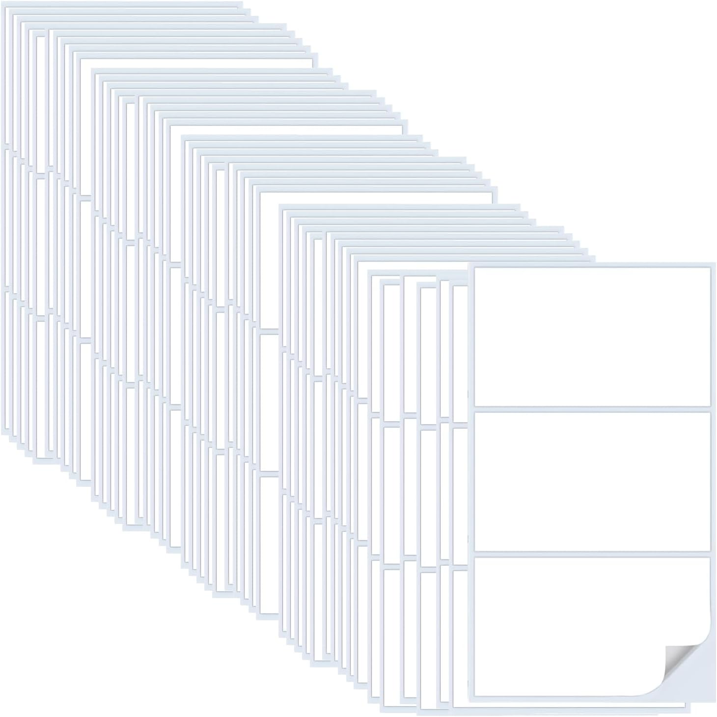 48-Pack Large Self-Adhesive Labels for Organization – 102x62mm Waterproof Stickers for Home, Office, and School Storage Needs