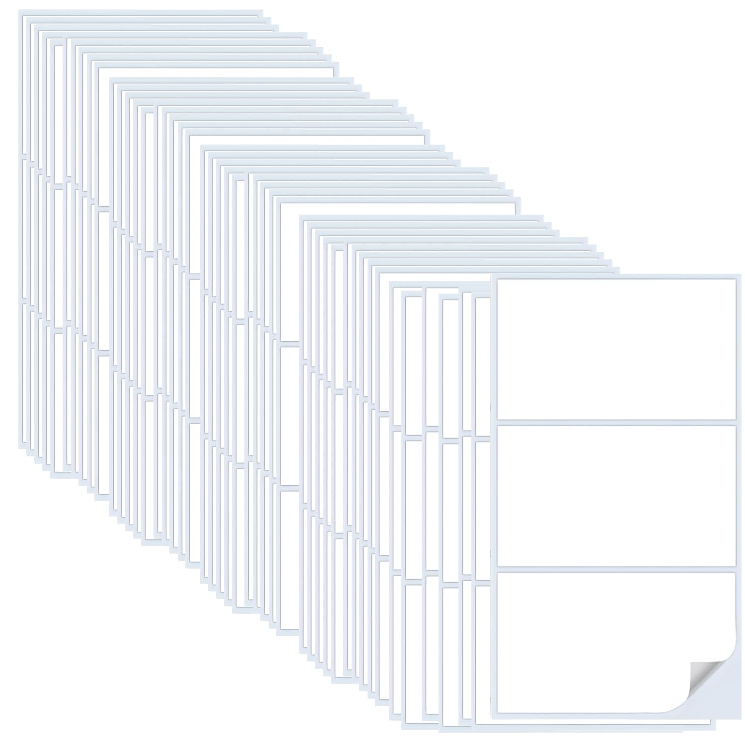 48-Pack Large Self-Adhesive Labels for Organization – 102x62mm Waterproof Stickers for Home, Office, and School Storage Needs