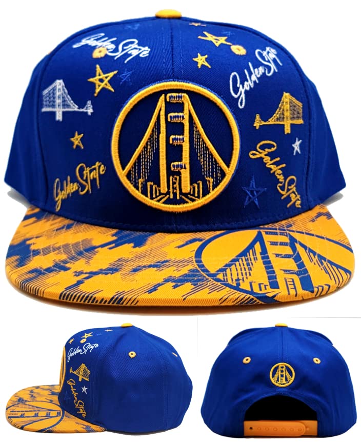 Gorra Snapback Golden State New Bridge Confetti Azul Oro miniatura 1