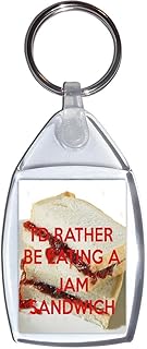 I'd Rather be Eating a Jam Sandwich - Keyring