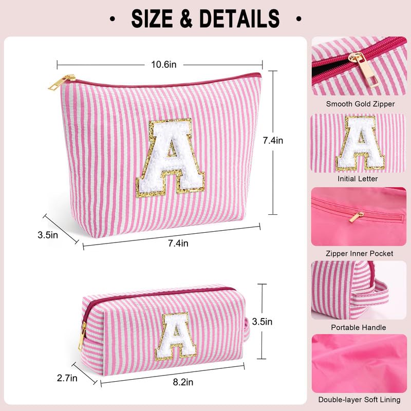 Personalized-Make-Up-Bag-Birthday-Gifts-for-Women-Large-Capacity-A-Z-Cosmetic-Bags-2-Pack-Makeup-Bag-Womens-Portable-Toiletry-Bag