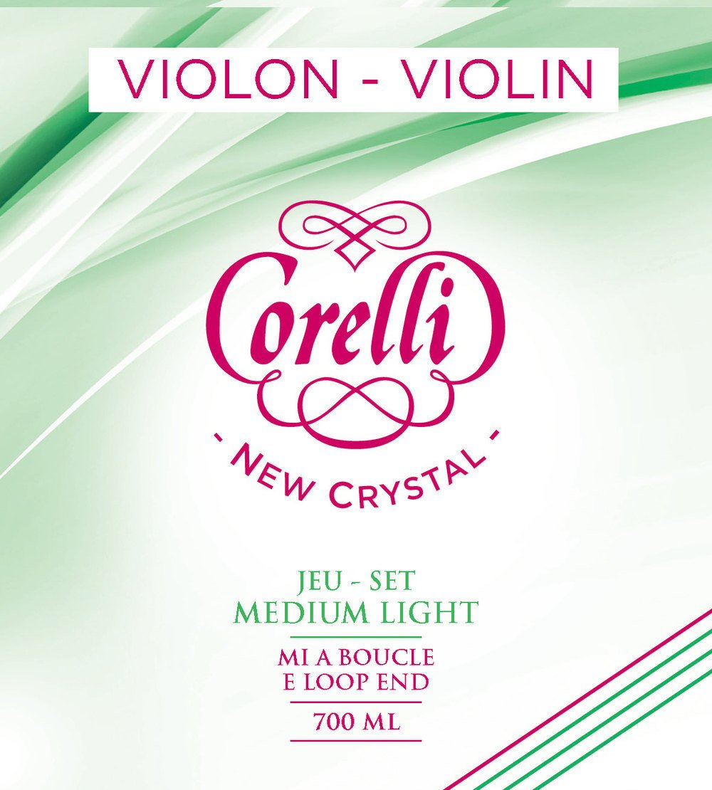 Corelli Corde per Violino Crystal Sol Stabilon-Nylon/rivestimento in argento Forte 704F