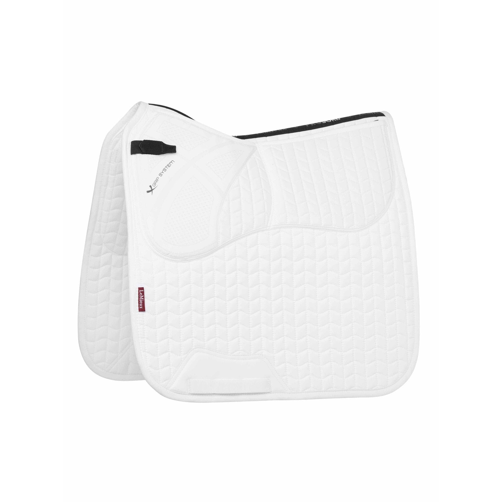 LeMieux ProSorb Plain 2 Pocket Dressage Large Square - White