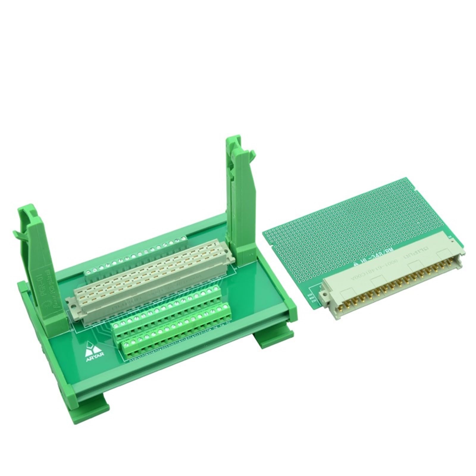 1 Uds Compatible 64/F48-módulo de enchufe Vertical de carril DIN de bloque de tarjeta enchufable