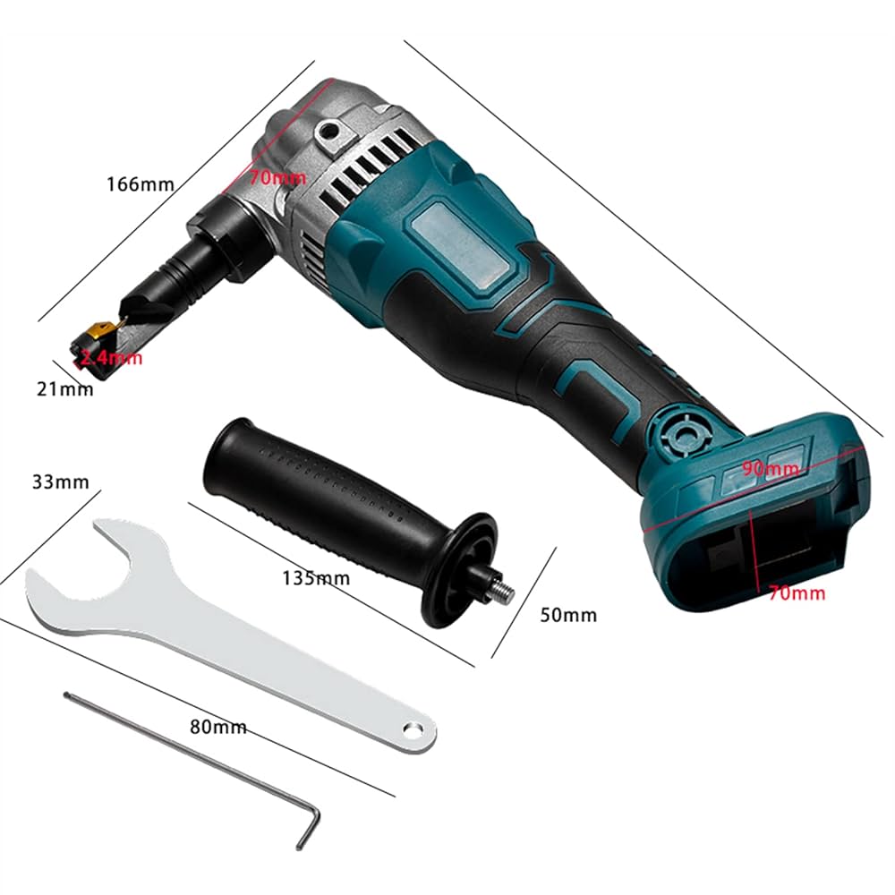 Amazon.co.jp: 950Wコードレスシートメタルニブラー、1800Rpm