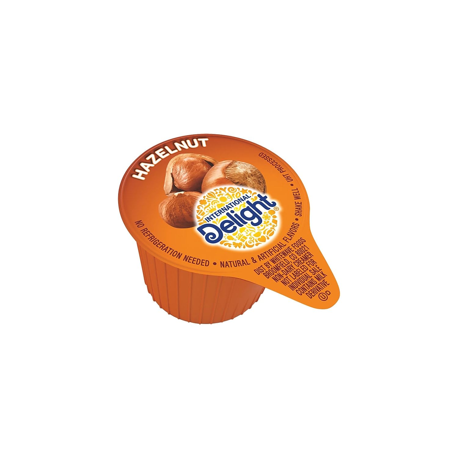 Hazelnut Non-Dairy Creamer Cups, International Delight, 48 Single Serve Coffee Creamer Cups