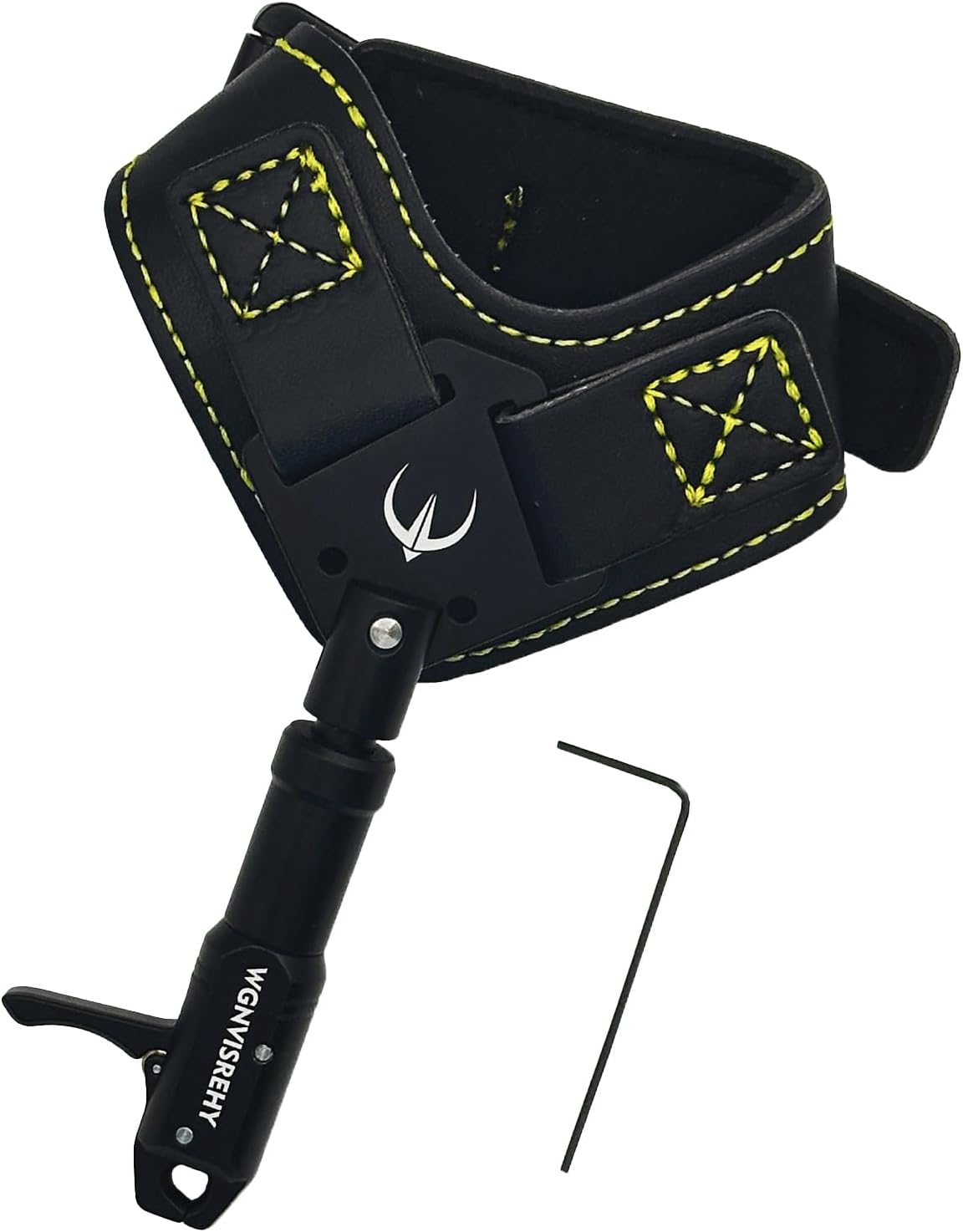 Archery Release, Bow Release for Compound Bow, Thumb Trigger Release with Wrist Straps and Adjustment Wrench, Aluminum Alloy Compound Bow Release, Thumb Button Bow Release Hold up to 150lbs