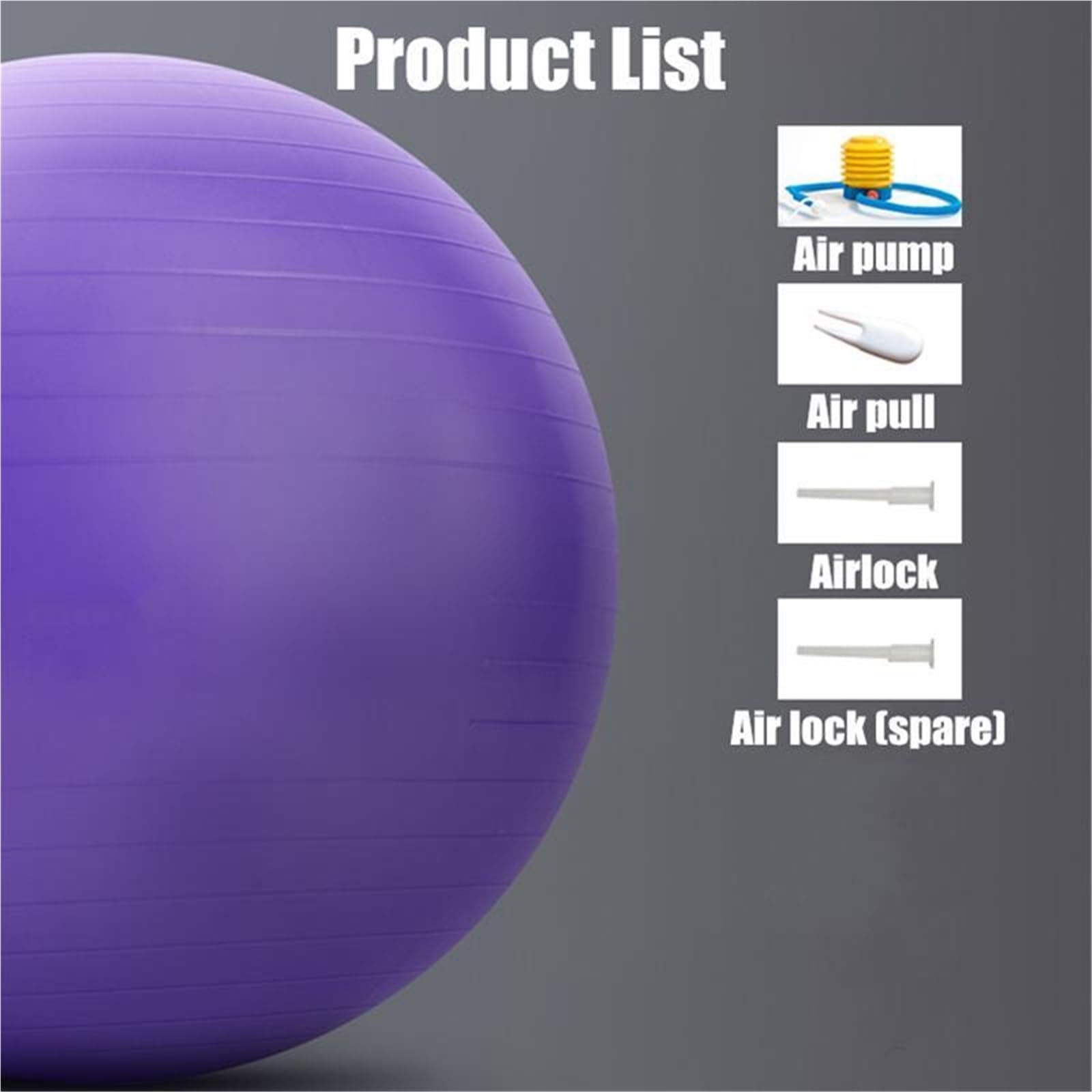Pelota Ejercicio Pelotas de Ejercicio 65cm, Pelota Yoga, Pilates, Fitness, Equilibrio, gimnástica for Mujer, físico
