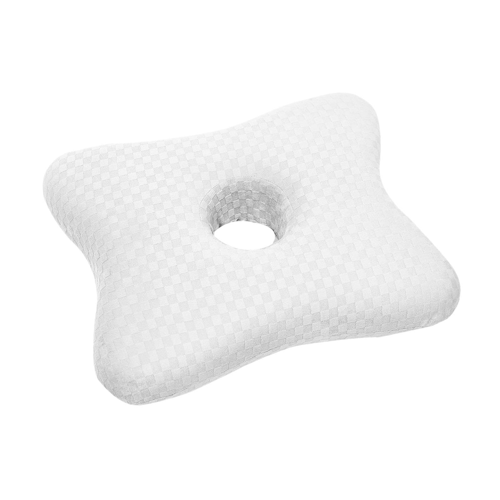 Ear Piercing Pillow Lightweight Breathable Soft Protector Portable Ear Guard White