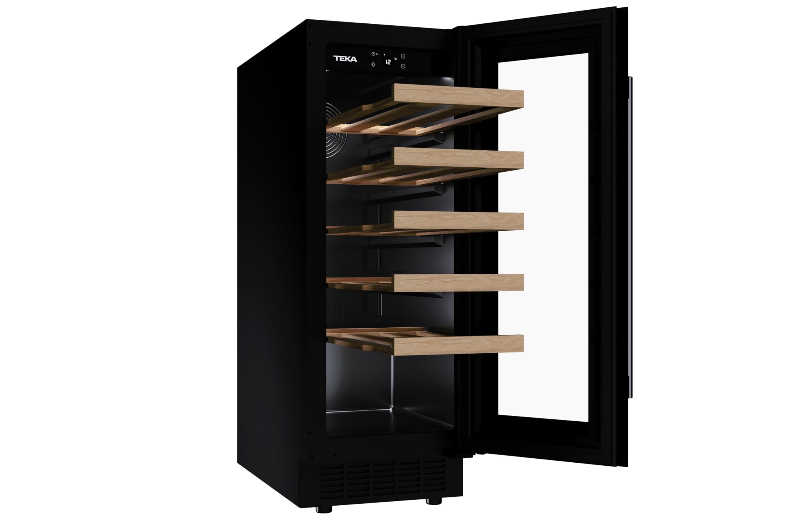 Teka - Vinoteca - Enfriador de vinos independiente con capacidad para 20 botellas y control de temperatura ajustable - Modelo Sommelier RVU 10020 GBK