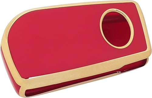 Miniatura 5 de chyoekey Funda para llavero Toyota con llavero de TPU suave para llave de automóvil, compatible con Toyota Fortuner Tundra Camry RAV4 Highlander