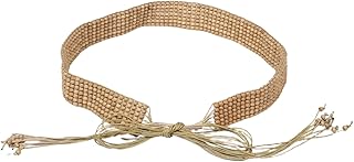 Beavorty Handmade Boho Waist Belt: Wooden Beads Trendy Women Belt For Dresses Jeans - Dress Waistband For Adding Unique Touch To Outfits