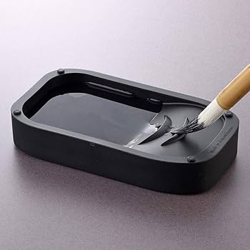 硯 Amazon | 大玄堂 書道 硯 高級本石 角上硯 天然石 玄昌石 習字