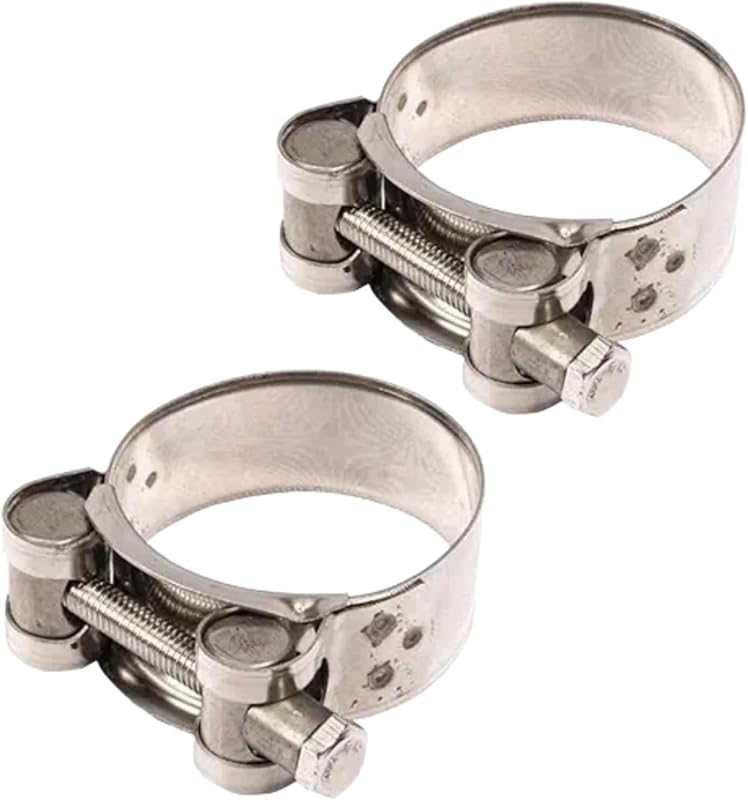 Abraçadeira de Faixa para Escapamento Galepromot em Aço Inoxidável 48–51 mm – Kit com 2 unidades