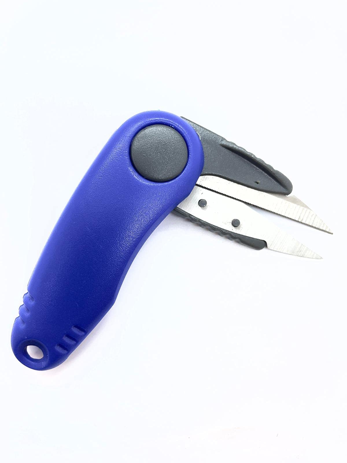 Olax Foldable Scissors For Fishing, Sewing, Art, Craft, Serrated Blade, 12Cm
