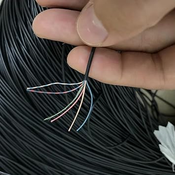 2 3 4 core 5 core 6 core Sports Bluetooth Headphone Cable Soft Speaker Welding Cable Control Headphone Cable car Audio enameled Wire5core OD 1.4mm,1000 m