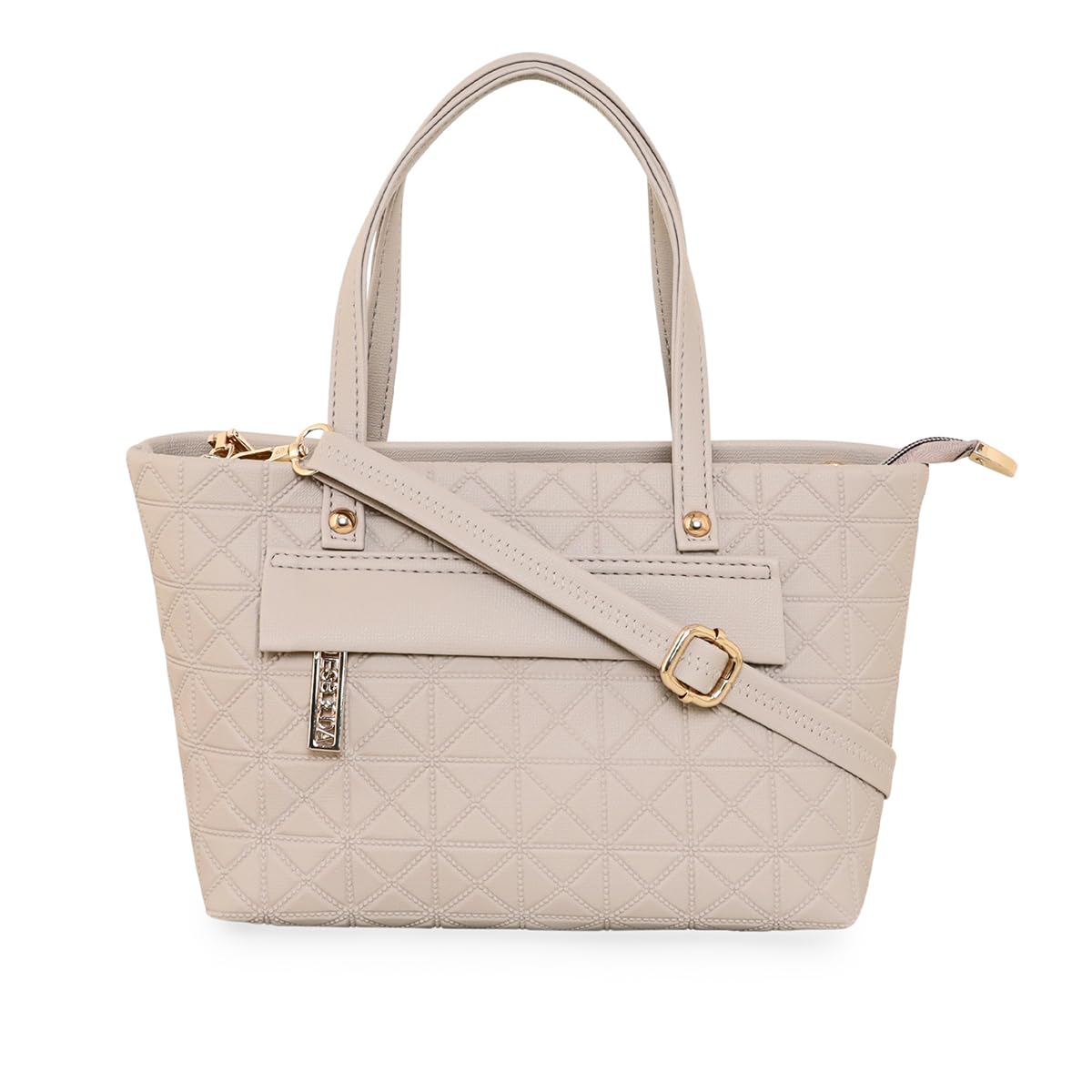 ESBEDA Cream Color Embossed Texture Small Handbag For Women (B0CN6TLZWG) Amazon Price History, Amazon Price Tracker