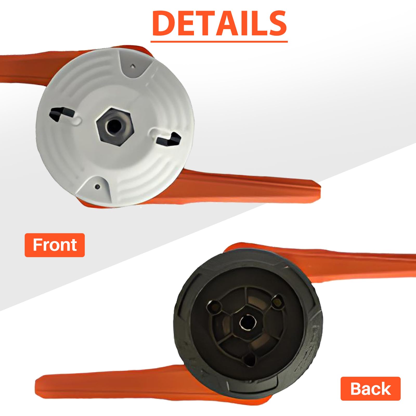 Polycut 6-2 Testina per STIHL FS38 FSA60R FSA86R FS40 FS50, Ricambi FSA 60 R Testina FS 38 Decespugliatore Accessorio, con 4 Ricambi (1 Pack)
