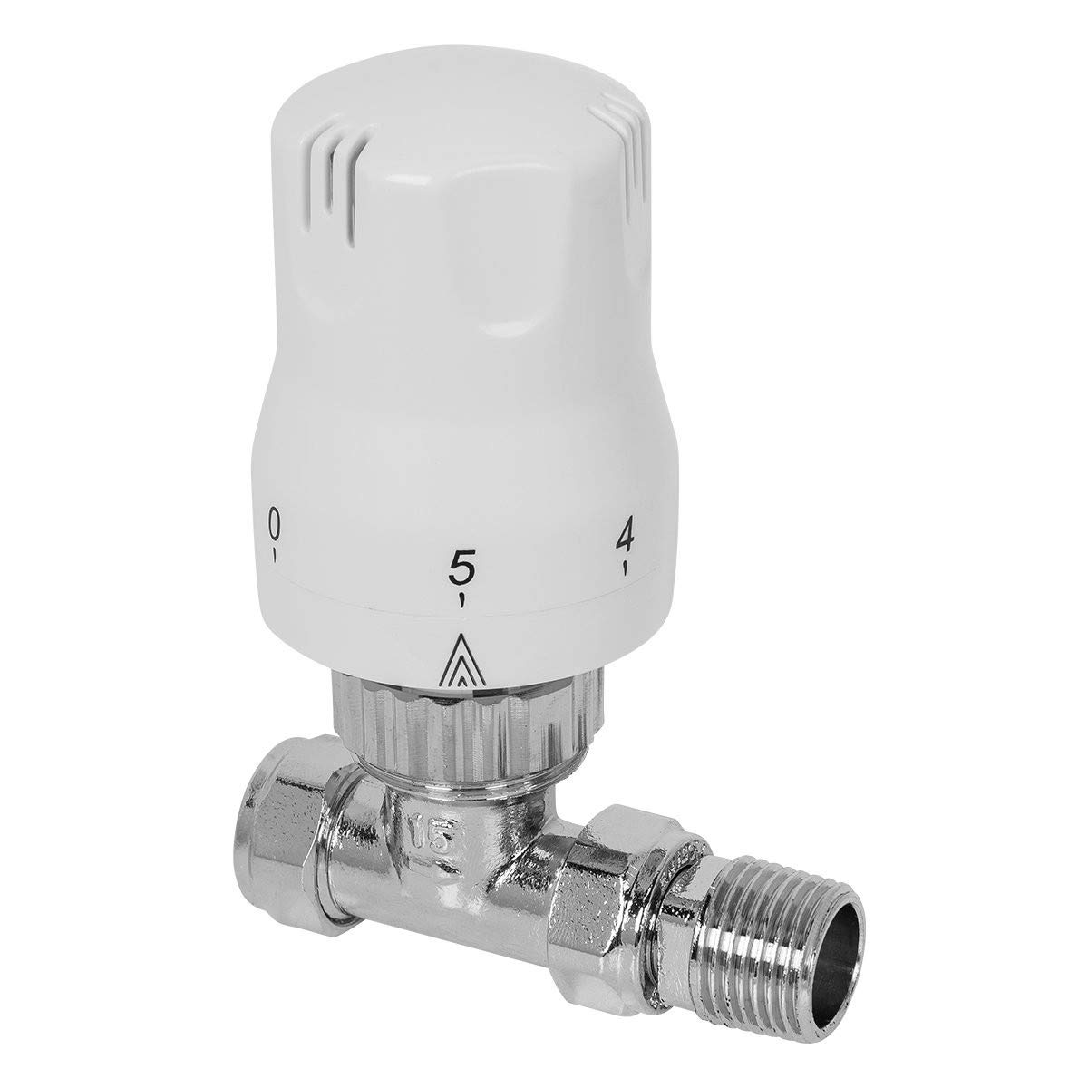 Nrg Thermostatic Valve Type 3 Straight Trv Thermostatic Radiator Valve For Towel Rails 15Mm ½ Central Heating Taps