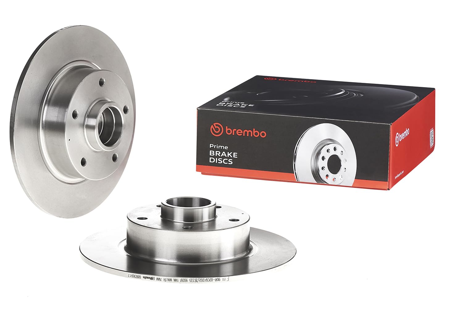 1x Brembo 08.B369.17 Rear Brake Disc 260mm (Renault Fluence / Megane)