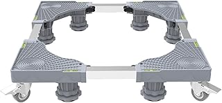 QHGao Support De Réfrigérateur À Base Mobile Rouleau Mobile Universel, avec 8 Pieds Solides avec 4 Roues en Caoutchouc De Verrouillage, pour Sèche-Linge, Lave-Linge Et Réfrigérateur