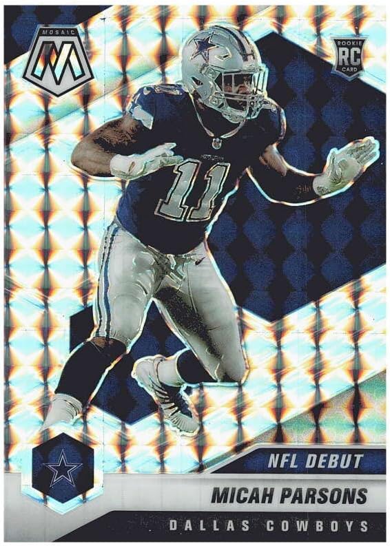 2021 PANINI MOSAIC MOSAIC #257 MICAH PARSONS DALLAS COWBOYS FOOTBALL OFFICIAL TRADING CARD OF THE NFL