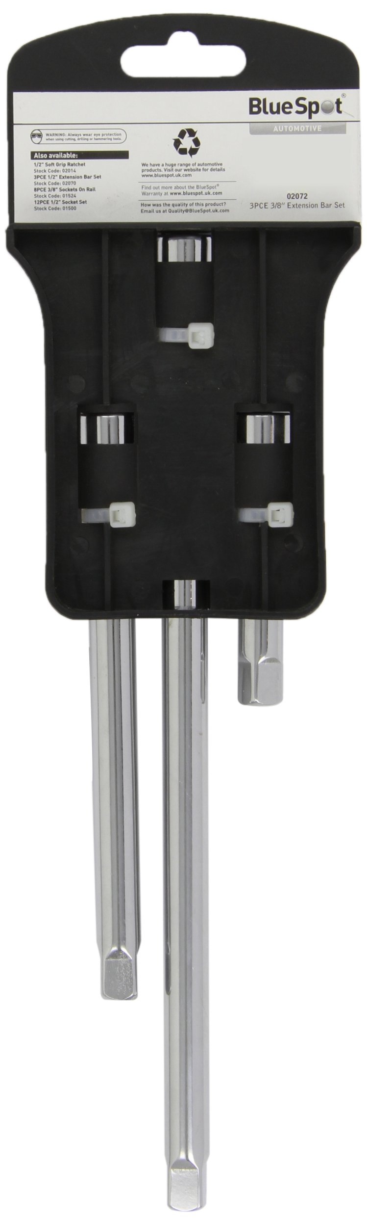 Blue Spot Tools 02072 3/8-inch Extension Bar Set (3 Pieces)
