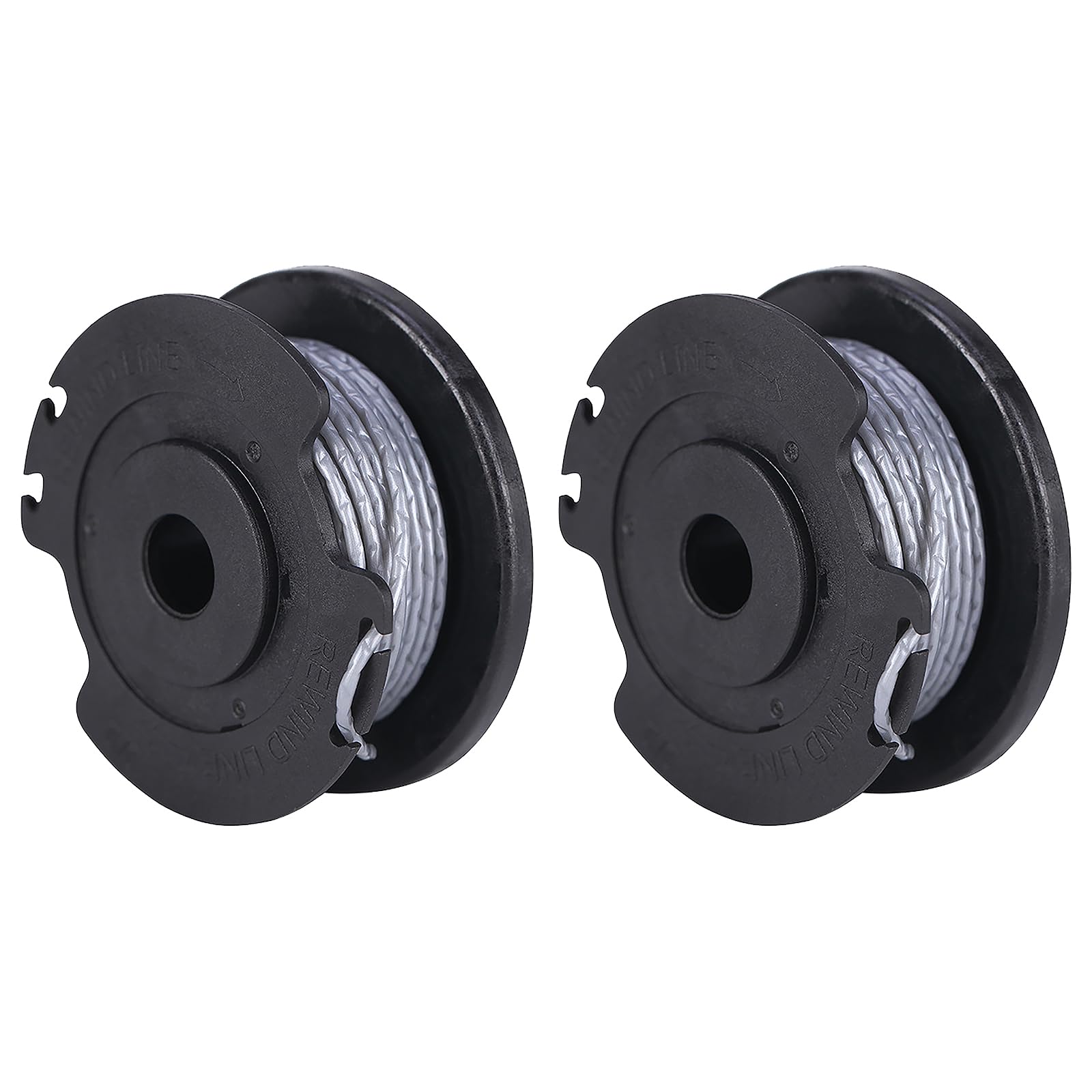 CYMYGS Strimmer Wire Replacement Spool and Line, 2 Pcs Strimmer Wire for Bosch ART 23 SL 26 SL, EasyGrassCut 18, 23, 26, 18-230,18-260, Grass Trimmer F016800569 F016800385 Replacement (2, black 2pcs)