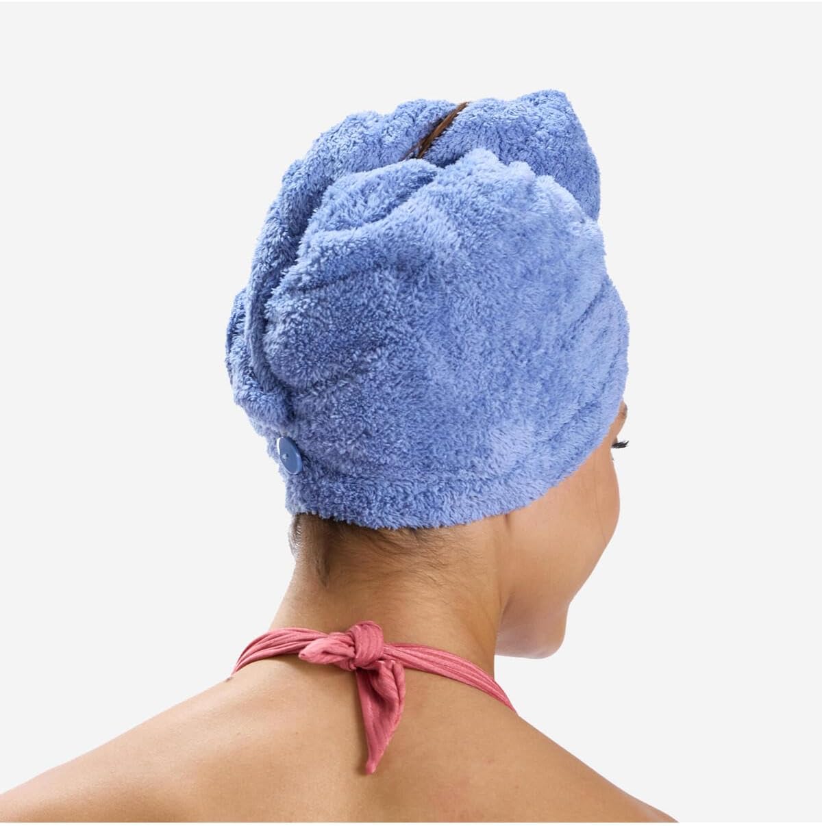 NABAIJI Swimming Soft Microfibre Hair Towel - Blue