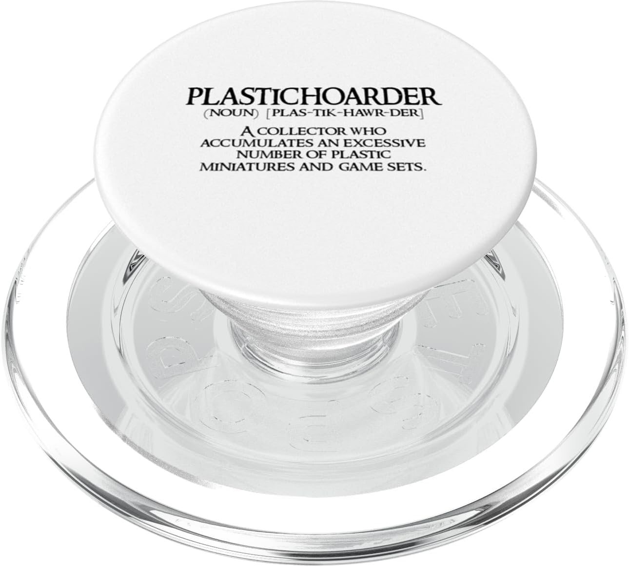 Plastichoarder a collector who accumulates an excessive PopSockets MagSafe PopGrip for iPhone