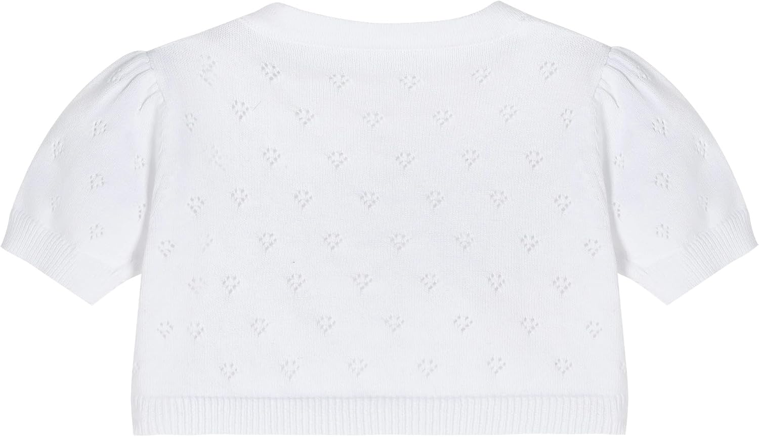 Girls Cardigan Bolero Shrug Top Sweater Short Sleeve Crochet Knitted