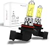 Sinoparcel Enhanced HB4 9006 Headlight Bulb, 2500K HB4 Fog Light Bulb, More Penetrating, for Fog Light, Low Beam, 12V 55W, IP67, Pack of 2