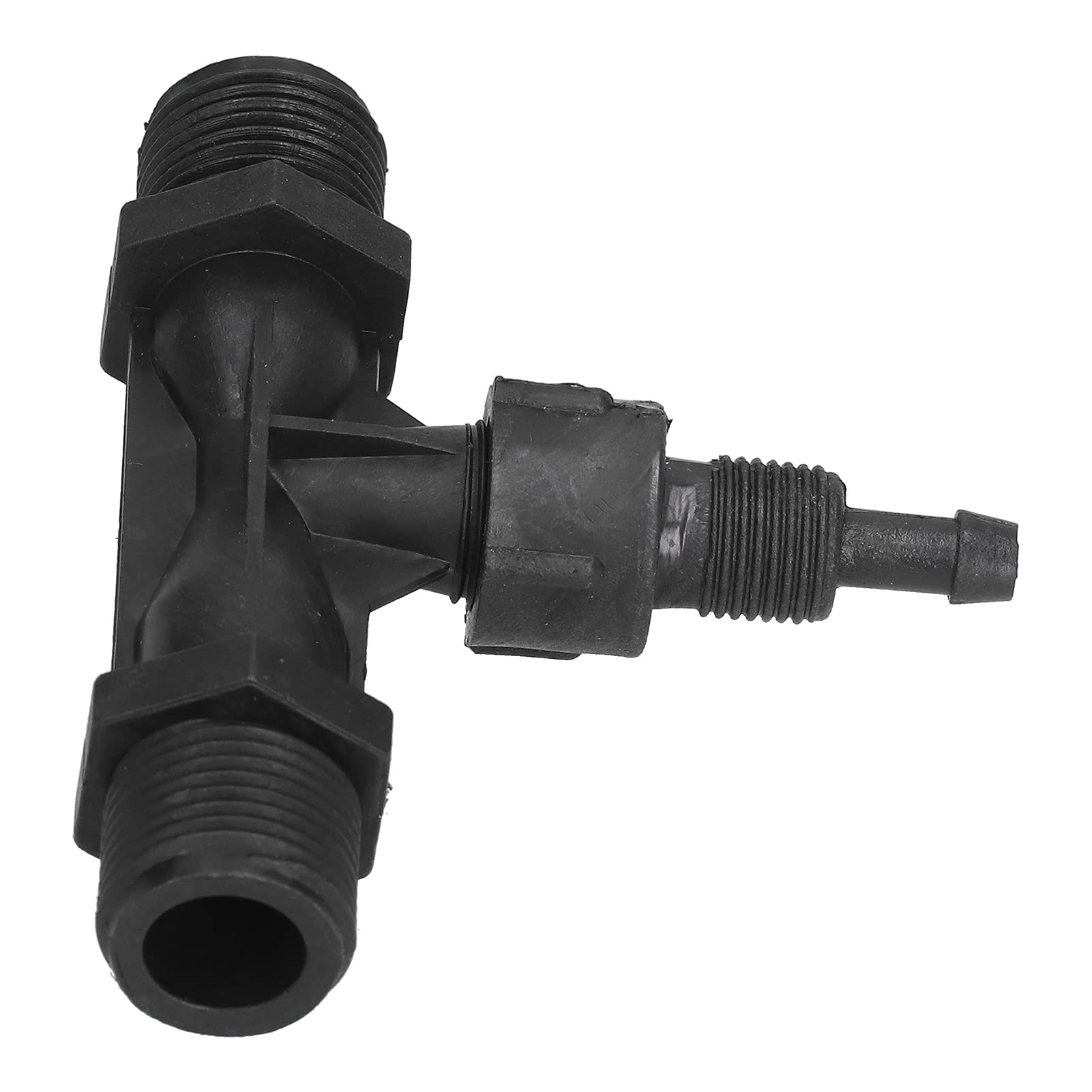 Fyearfly Connecteur de tube Venturi de 1,27 cm, injecteur de mélange de gaz liquide PVDF pour générateur d'ozone agricole et mélangeur d'engrais Venturi G1/2"
