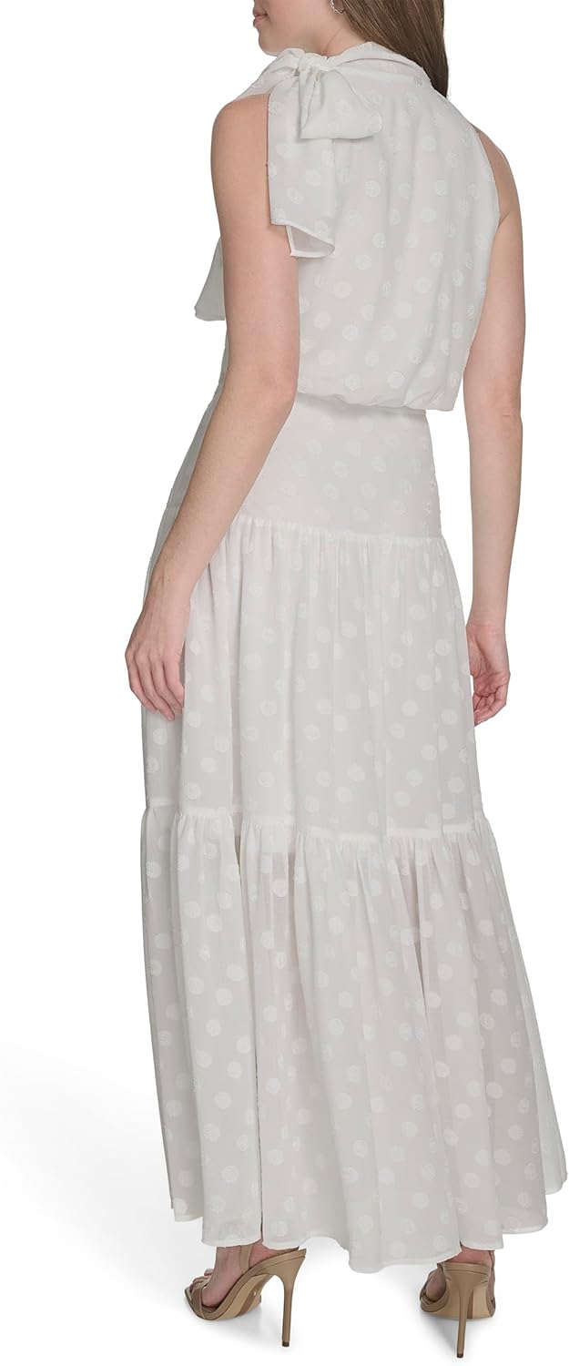 Tommy Hilfiger Womens Halter Neck Sleeveless Maxi Dress - Image 4