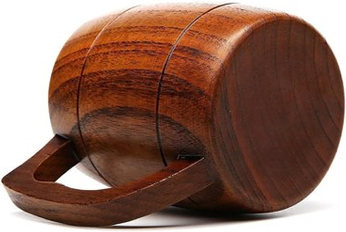 カップ 木製 木製ビールジョッキ パーソナリティ ティーカップハンドル 木製マグカップ 木製食器