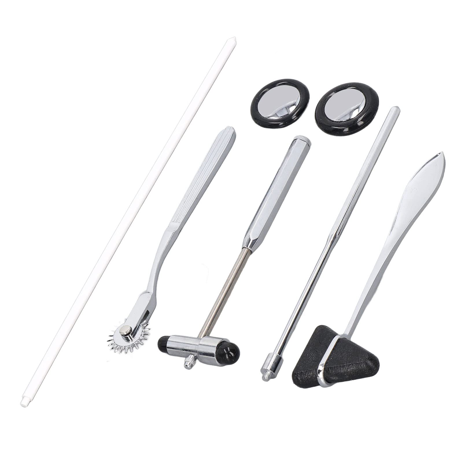 Ensemble de Marteau Neurologique 5 Pièces en Acier Inoxydable Marteau Réflexe Médical Portable