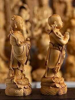 銅器 善財 童子 龍女 仏像一対 工芸品 美術品 置物 銅器 善財 童子 龍女 仏像一対 工芸品 美術品 置物 銅器 善財