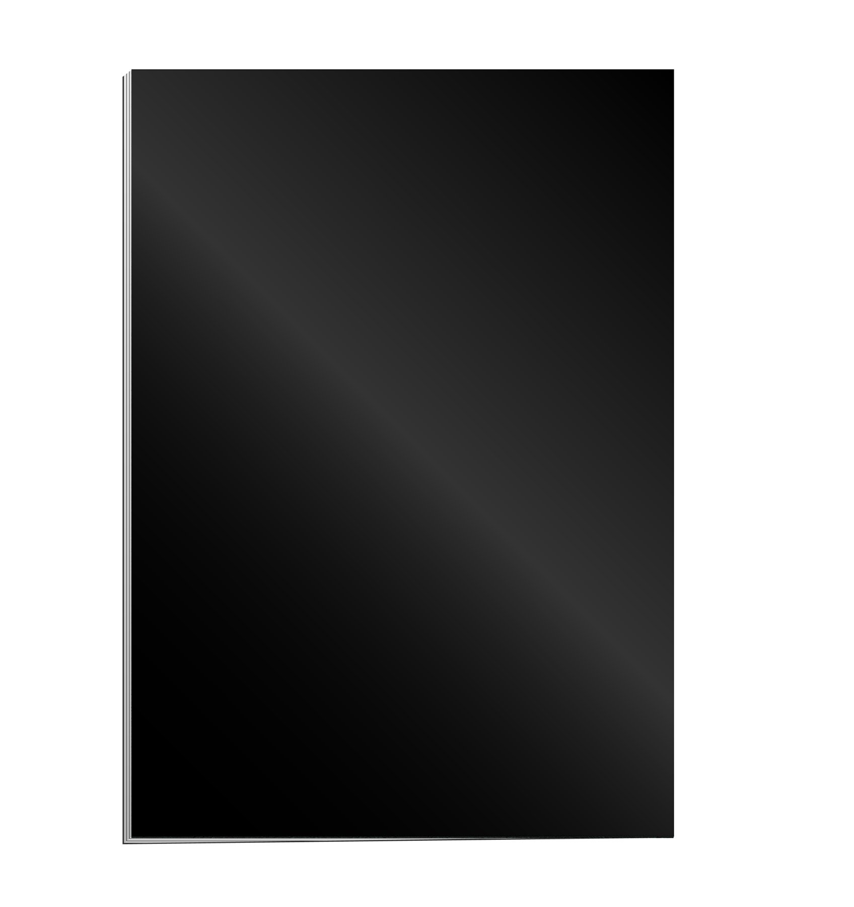 Fellowes 100% Recyclable A4 Gloss Binding Covers Heavyweight 250gsm Presentation Covers - FSC, Black, Pack of 100